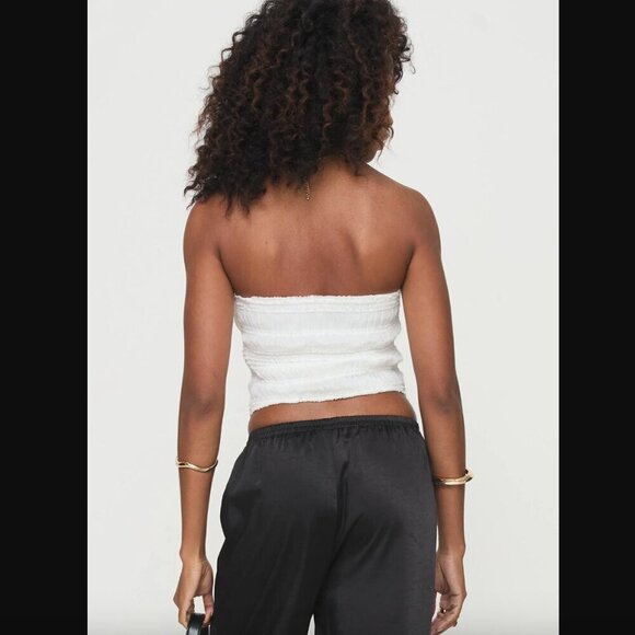Princess Polly Lelande White Tube Top 6 - Picture 9 of 12